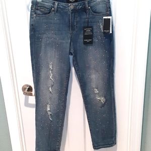 (New) Nine West Blue Jeans "Astor Boyfriend" Size 8